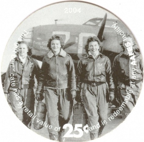 Female pilots in front  of B-17 Flying Fortress