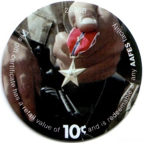 Soldier holding  "Silver Star"