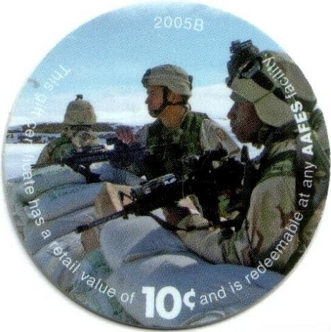 Soldiers with guns  behind sandbag line