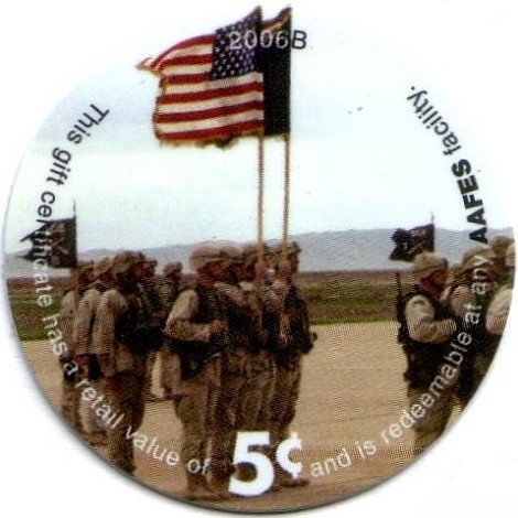 Troops in foramtion,  flag