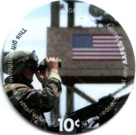 Soldier with binocular