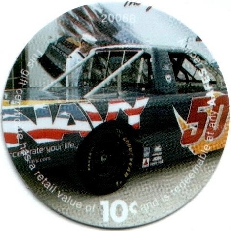 Navy racing truck