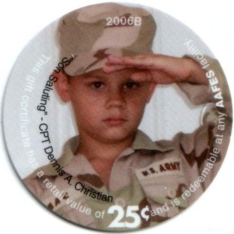"Son Saluting" (photo  by Capt. Dennis A. Christian)