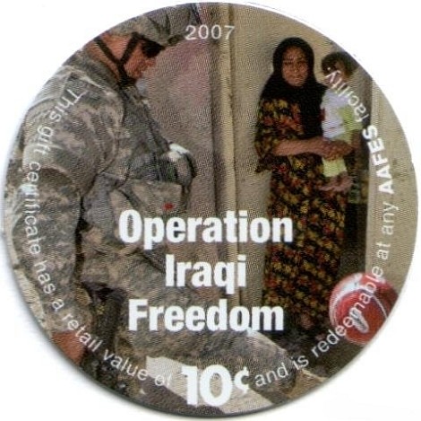 Soldier, woman with  child
