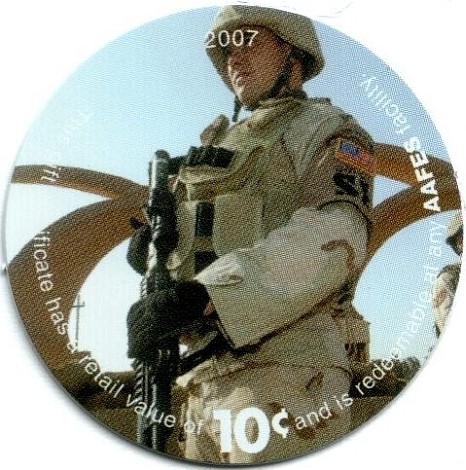 Soldier standing guard