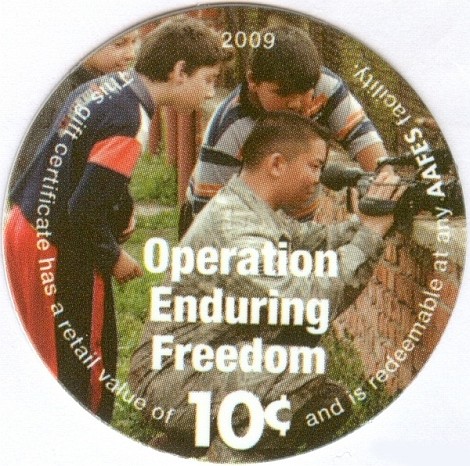 Soldier showing youth  a video cam