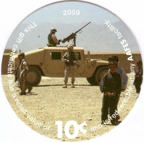 Soldiers with Humvee,  children