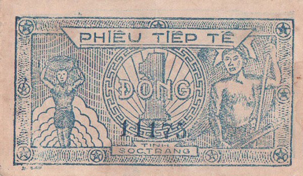Woman, soldier with  flag